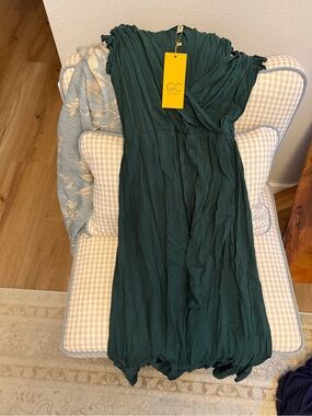 NWT GC Soft, Green Wrap Dress